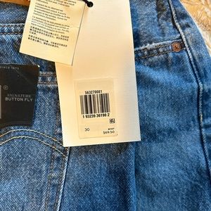 Size 30 Levi Premium 501 high rise shorts. NWT